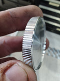 Coin Blank - 40mm diameter x 5mm thick - Knurled Bright Edge Aluminum